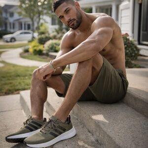 Adidas Runfalcon 2.0 Olive Black Men’s 9.5 New Authentic Fast Ship